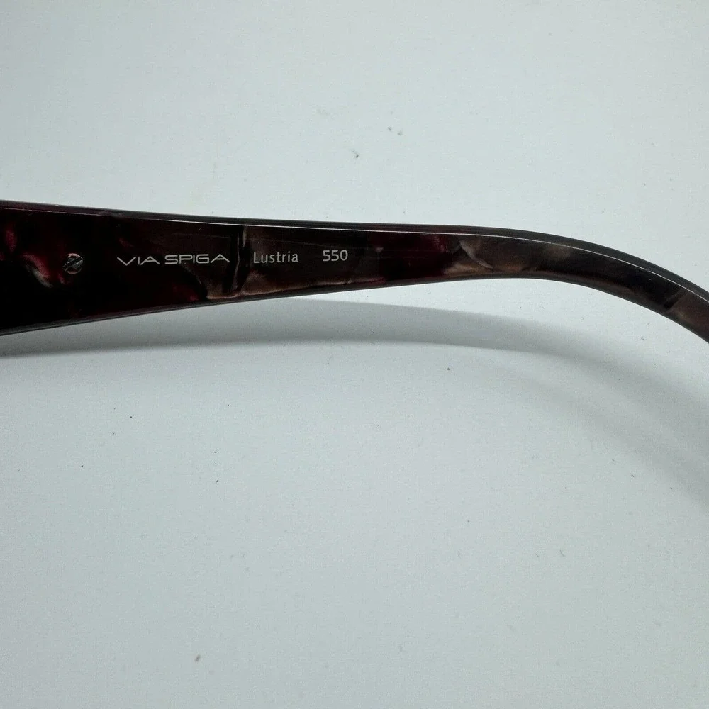 Via Spiga Eyeglasses Frame Lustria 550 52-17-135 Brown Full Rim H9968‎